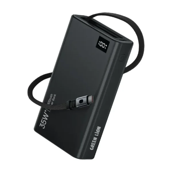 Green Lion Retractable Power Bank 35W 10000mAh ( Type C )
