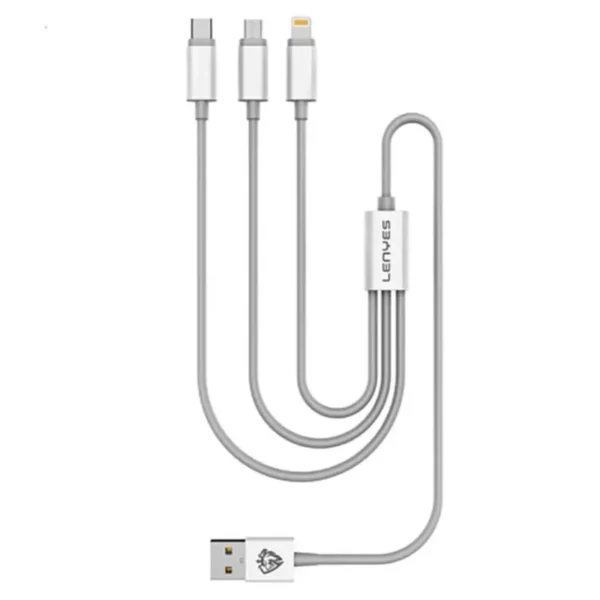 Lenyes (3 in 1) Charging Cable Type-A to (Type-C / Lightning / Micro)