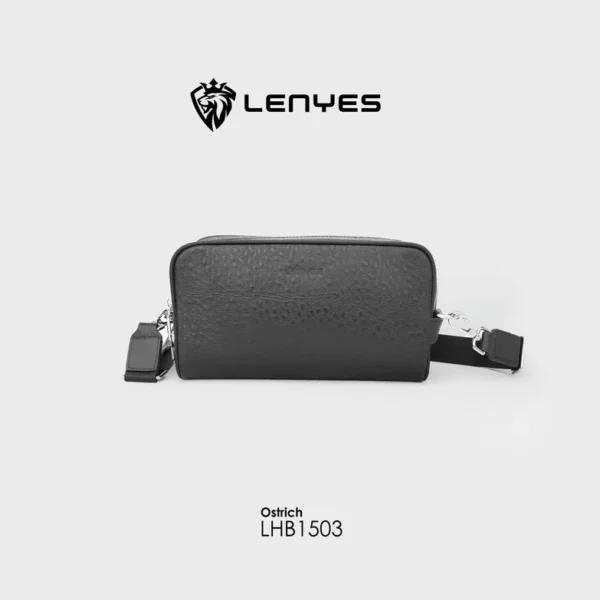 Lenyes Leather Lock-Code Handbag